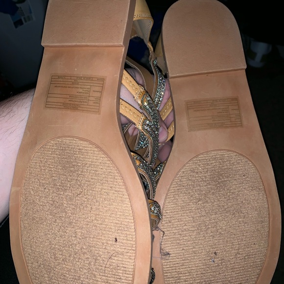 TORRID SIZE 12W NWT BLING SANDALS SUPER SPARKLY - Picture 2 of 3